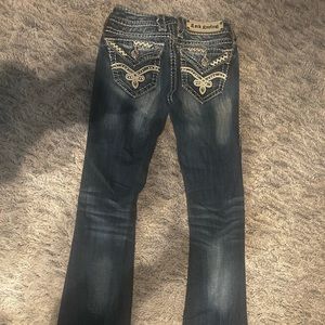 Blue rock revival jeans